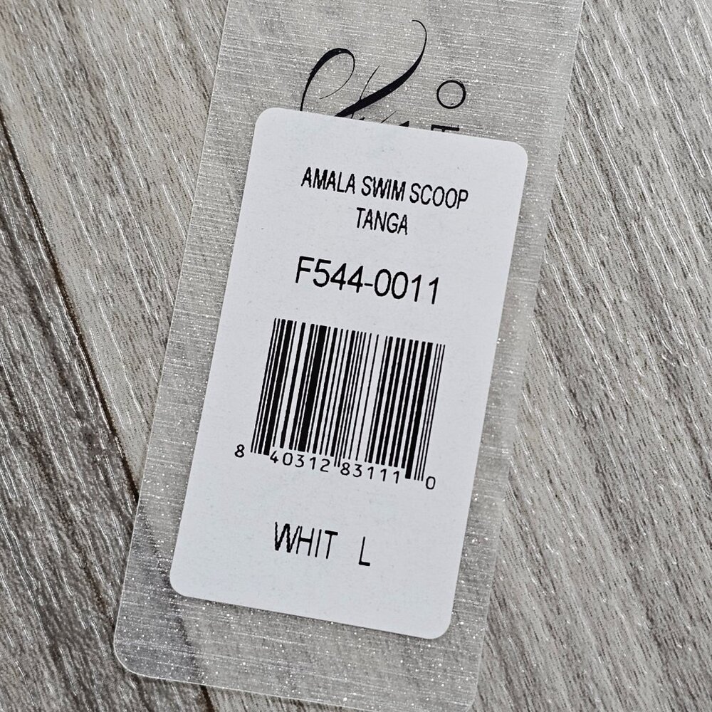 Frederick's Of Hollywood Amala White Swim Tanga Bikini Size L - Picture 2 of 4